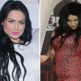 Ewelina z Warsaw Shore w białej bluzce i w sukience w panterkę.