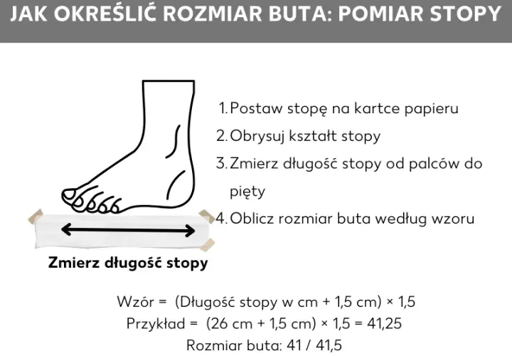 26 cm stopy? Sprawdź rozmiar buta damskiego - tabela i porady
