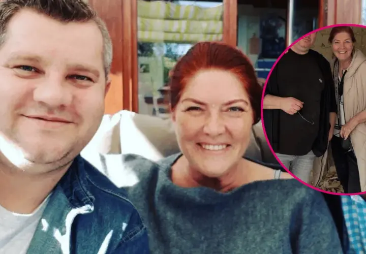 Artur Witkowski z rodziną, mimo choroby, cieszy się wspólnymi chwilami. Uśmiechnięci ludzie na zdjęciu.