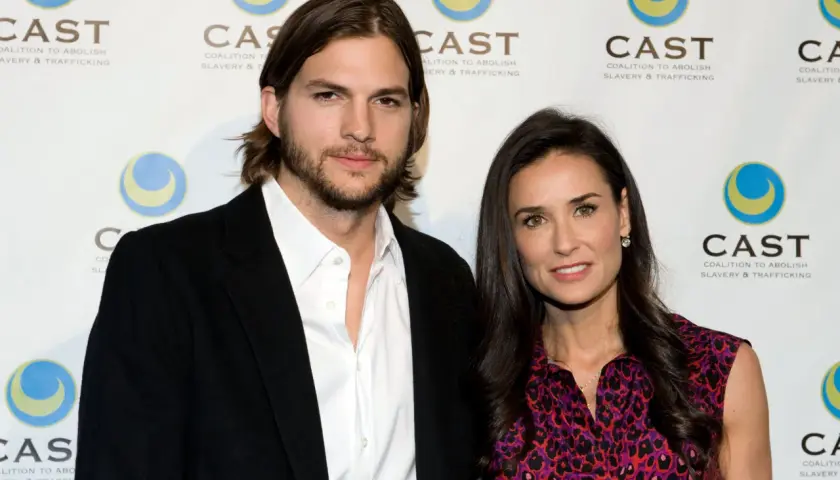 Demi Moore i Ashton Kutcher na evencie CAST.