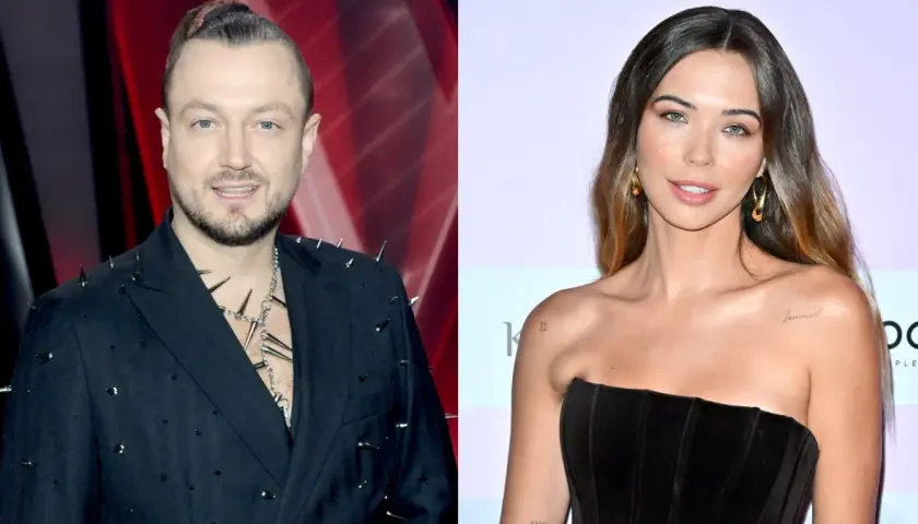 Baron w kolczastej marynarce i Kubicka w czarnej sukni.