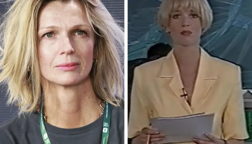 Magda Mołek: młoda prezenterka w żółtej marynarce i dojrzała kobieta z krótkimi blond włosami. Ile lat ma Magda Mołek?