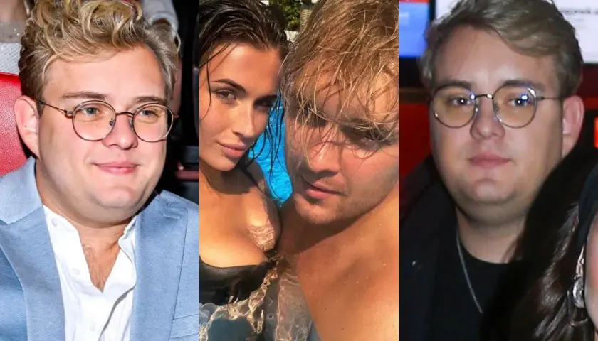 Mąż Roksany Węgiel, Kevin, w okularach i w wodzie z ukochaną.