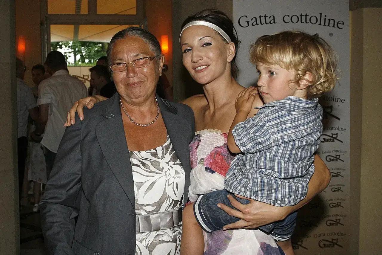 Justyna Steczkowska z synem i mamą. Piosenkarka ma dwójkę dzieci.