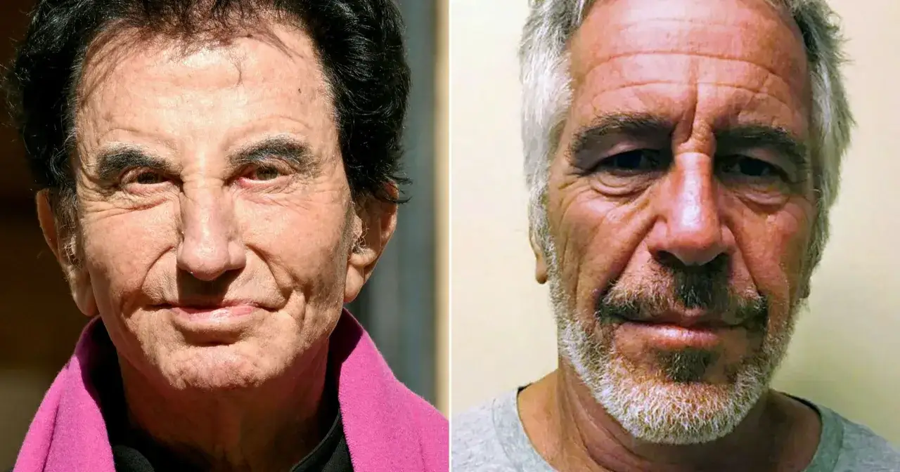 Dwa portrety mężczyzn. Po lewej mężczyzna w różowym płaszczu, po prawej z siwą brodą. Kim jest Epstein?