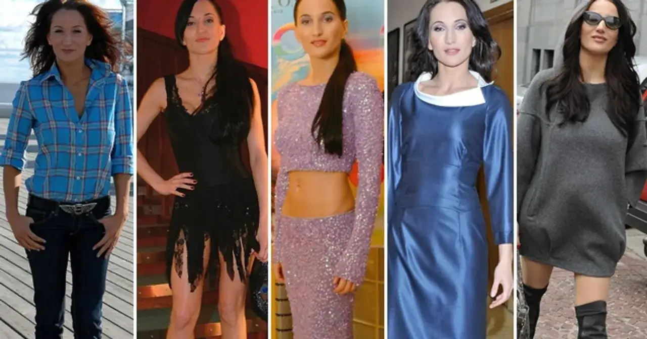 Justyna Steczkowska wiek: artystka w różnych stylizacjach, od casualowej po wieczorową.