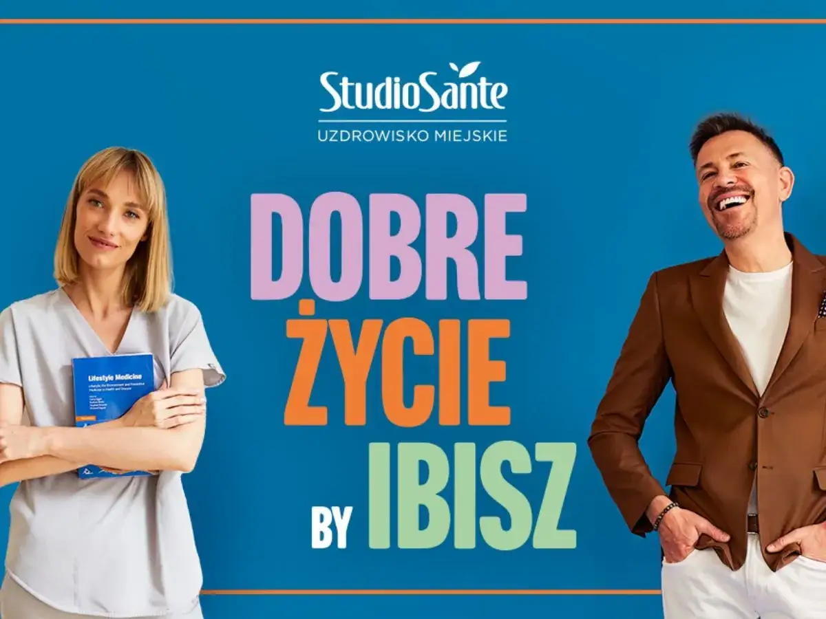 Krzysztof Ibisz w Studio Sante promuje dobre życie. Uśmiechnięty prezenter i terapeutka z książką