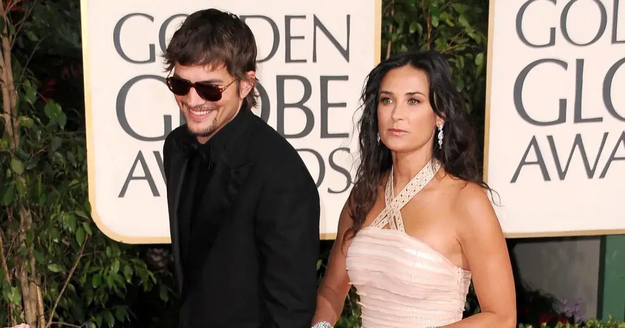 Demi Moore i Ashton Kutcher na Złotych Globach.